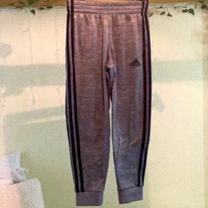 Boys Grey Adidas Sweatpants